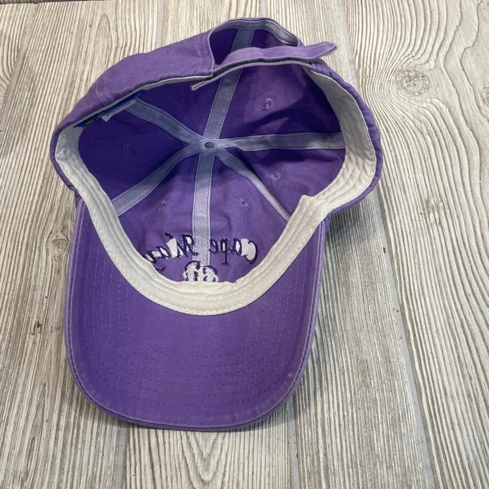 Royal Resortwear Cape May New Jersey Purple Baseball Cap Hat Flip Flops Cotton